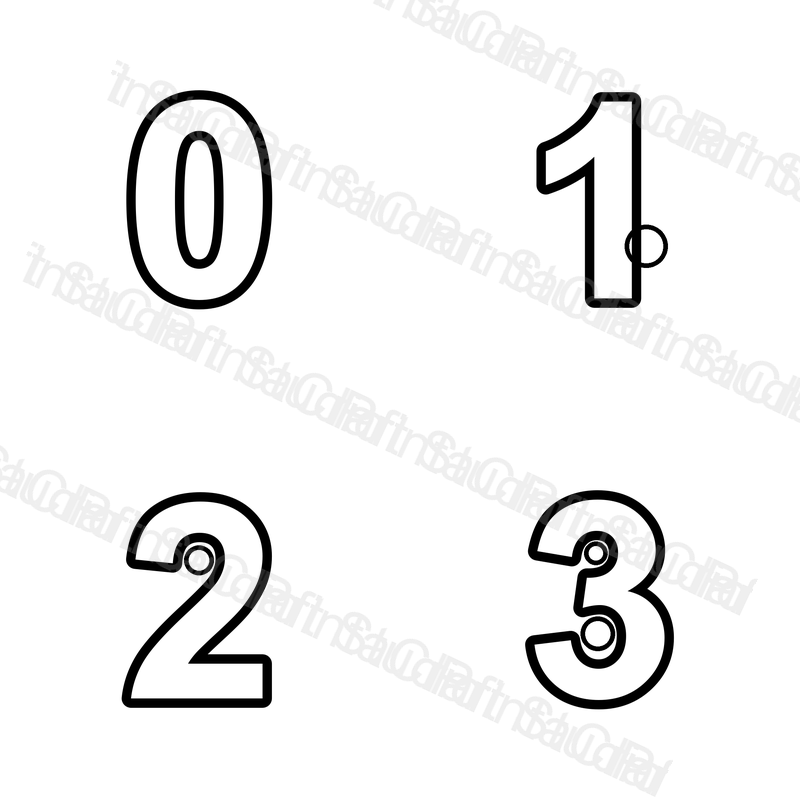 Alphabet & Numbers Coloring Pages (A-Z, 0-9)
