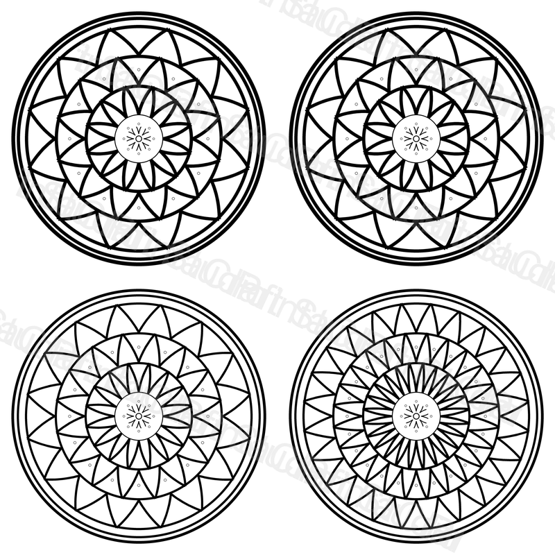 Lotus Mandala Coloring Pages