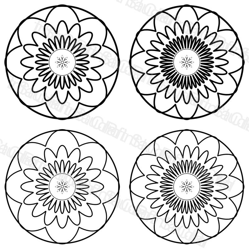 Rose Mandala Coloring Pages