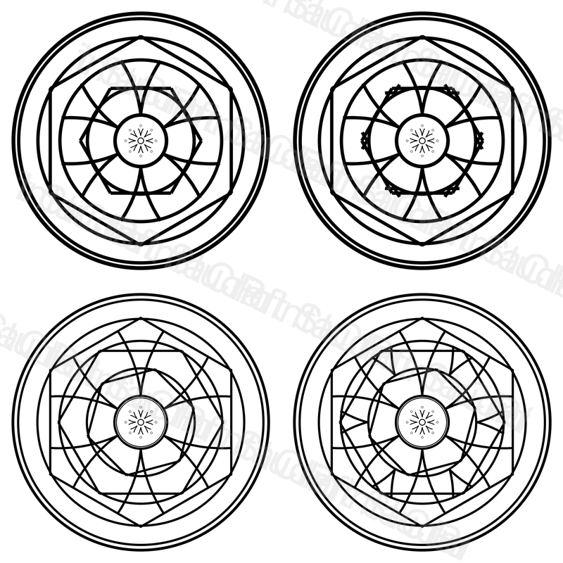 Snowflake Mandala Coloring Pages