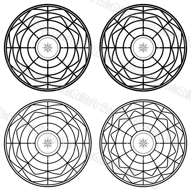 Spiral Mandala Coloring Pages