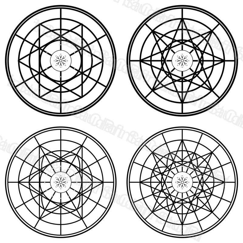 Star Polygon Mandala Coloring Pages