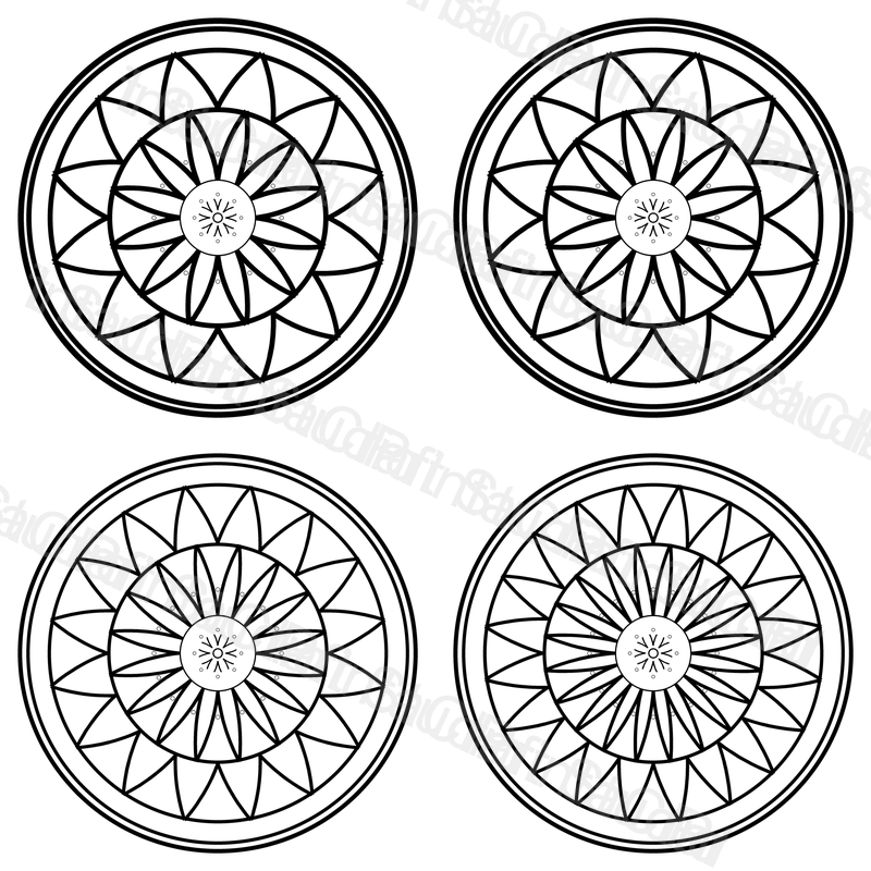 Sun Mandala Coloring Pages