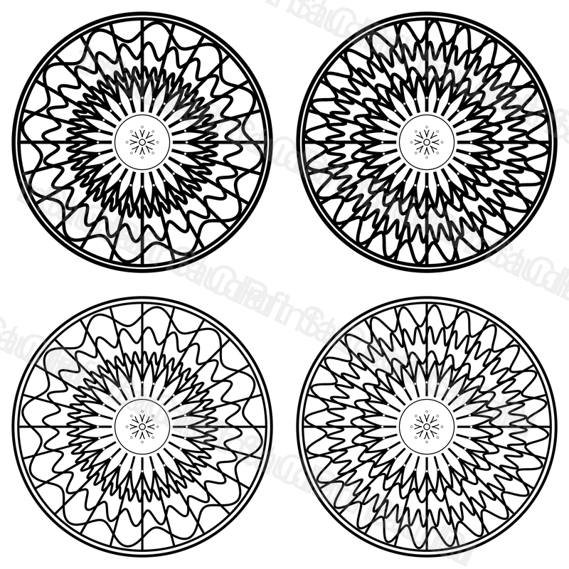 Wave Mandala Coloring Pages