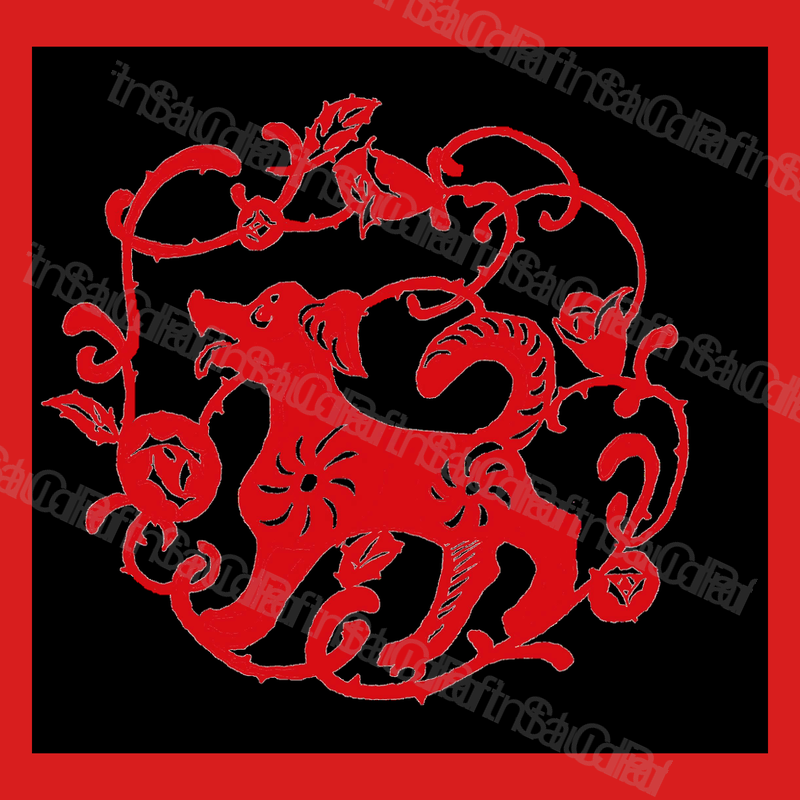 Chinese Zodiac Dog Paper Cutting Red Papercut